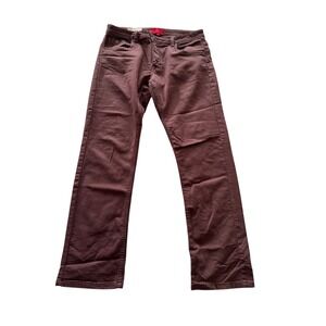 Point Zero Sam Hybrid Sweat Jeans Brown Slim Straight Stretch Pants Men's 34